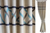 Diagonal Stripes Boys Curtains 