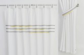 White & Grey & Yellow Curtains 
