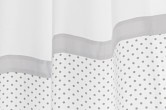 Grey & White Polka Dot Curtains 